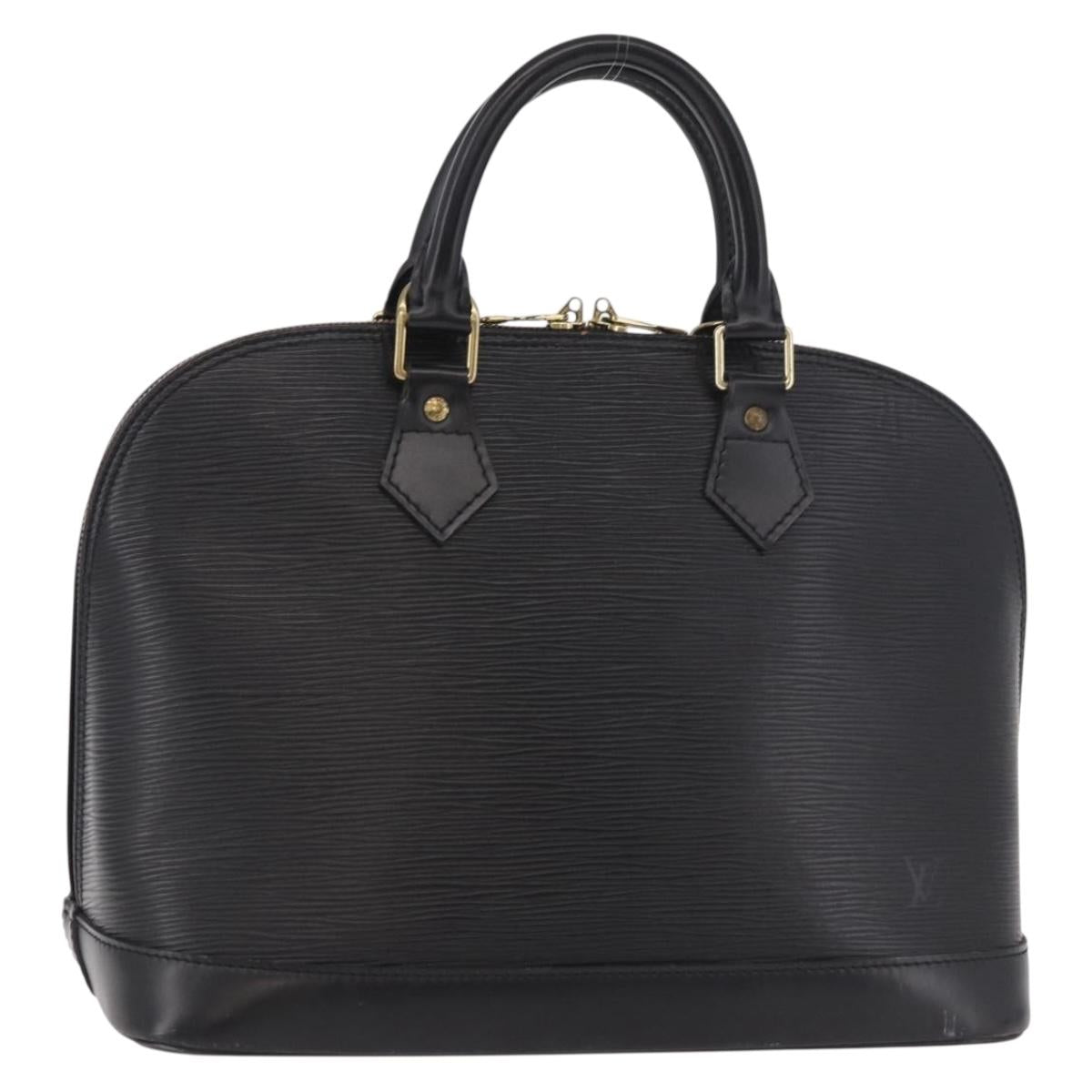 LOUIS VUITTON Epi Alma Hand Bag Noir Black M52142 LV Auth 185634A