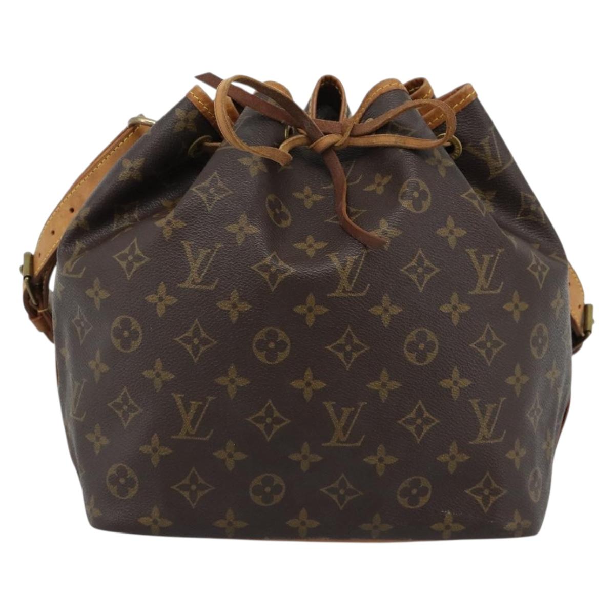 LOUIS VUITTON Monogram Petit Noe Shoulder Bag M42226 LV Auth 185637