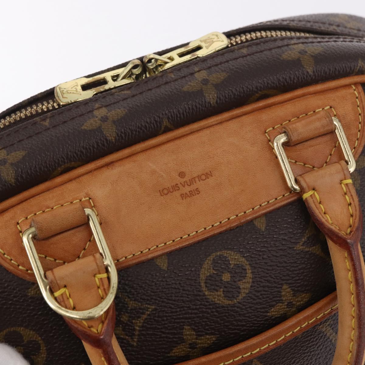 LOUIS VUITTON Monogram Trouville Hand Bag M42228 LV Auth 185638A