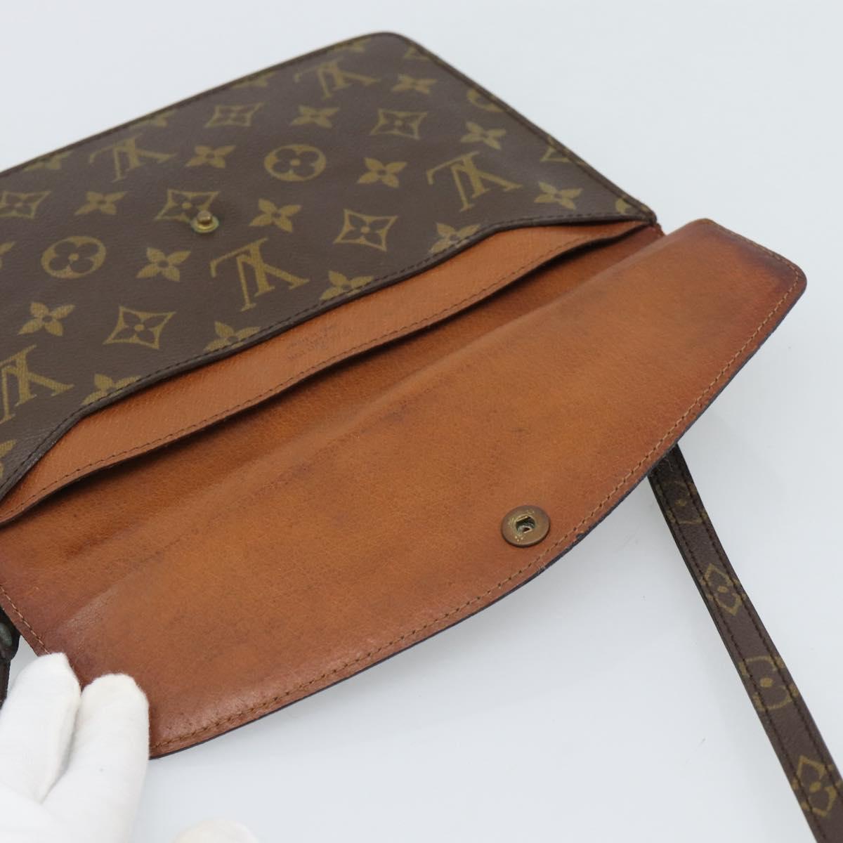 LOUIS VUITTON Monogram Double Rabat Shoulder Bag M51815 LV Auth 185641
