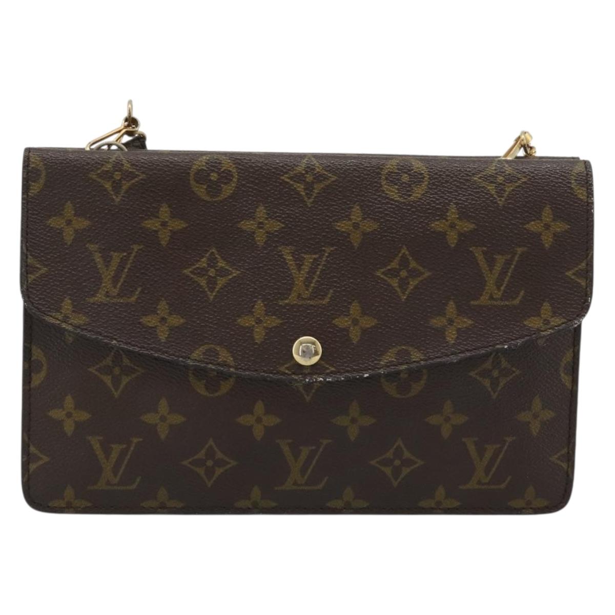 LOUIS VUITTON Monogram Double Rabat Shoulder Bag M51815 LV Auth 185641