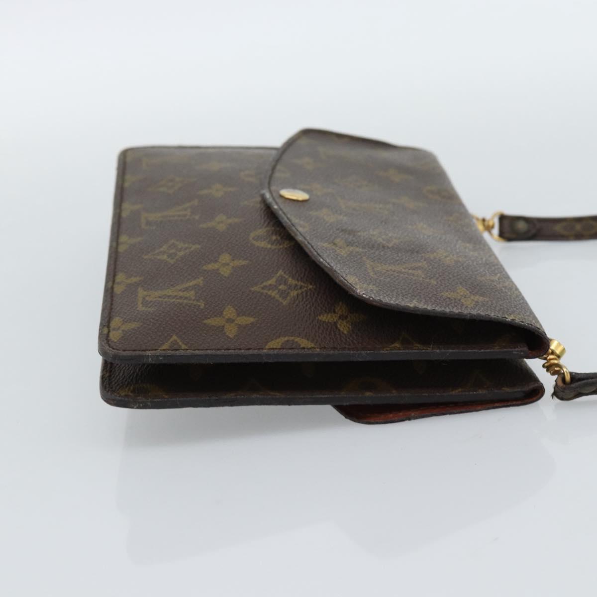 LOUIS VUITTON Monogram Double Rabat Shoulder Bag M51815 LV Auth 185641