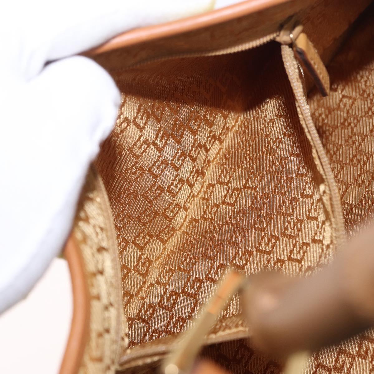 GUCCI Jackie Shoulder Bag Suede Yellow Gold 001 4060 Auth 185648