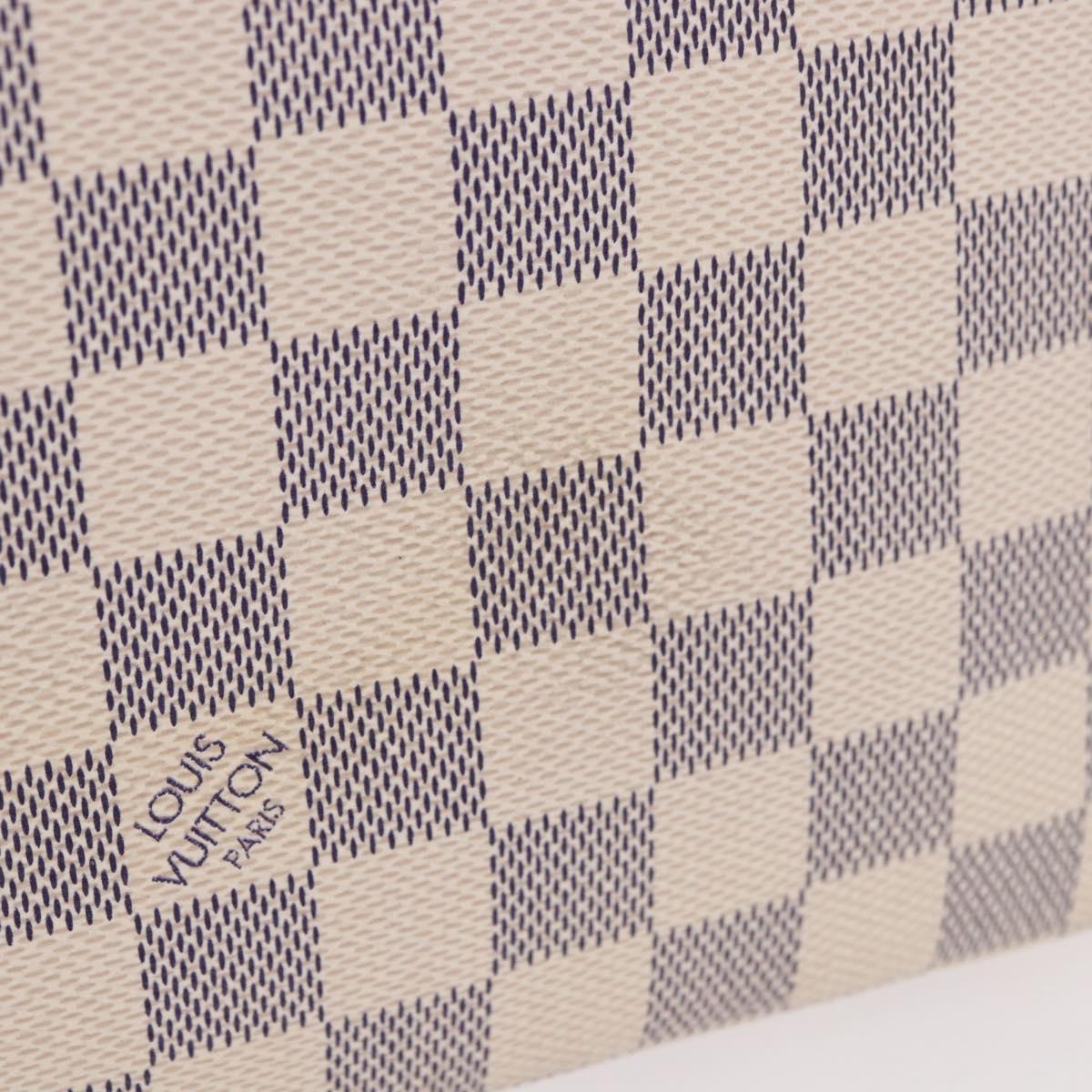 LOUIS VUITTON Damier Azur Saleya PM Tote Bag N51186 LV Auth 185655