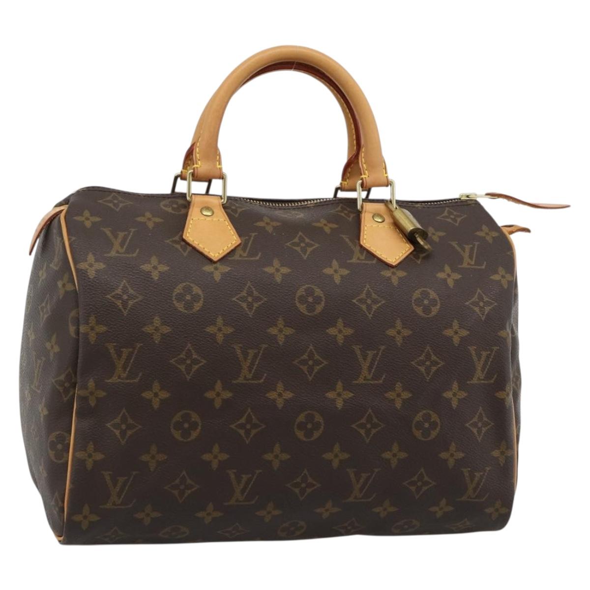 LOUIS VUITTON Monogram Speedy 30 Hand Bag M41526 LV Auth 185656SAV
