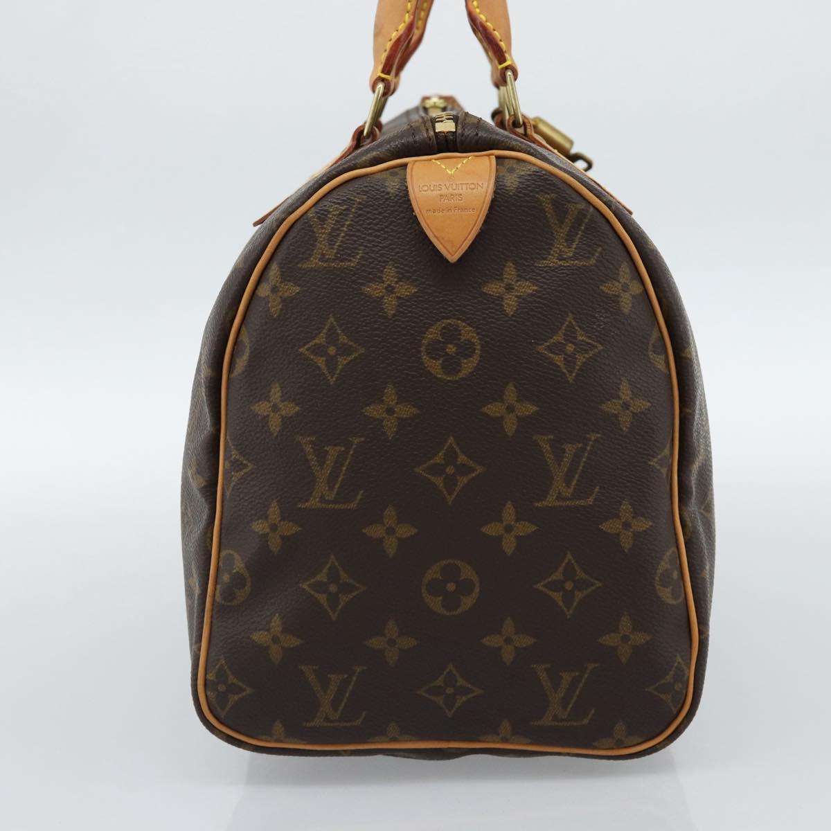 LOUIS VUITTON Monogram Speedy 30 Hand Bag M41526 LV Auth 185656SAV