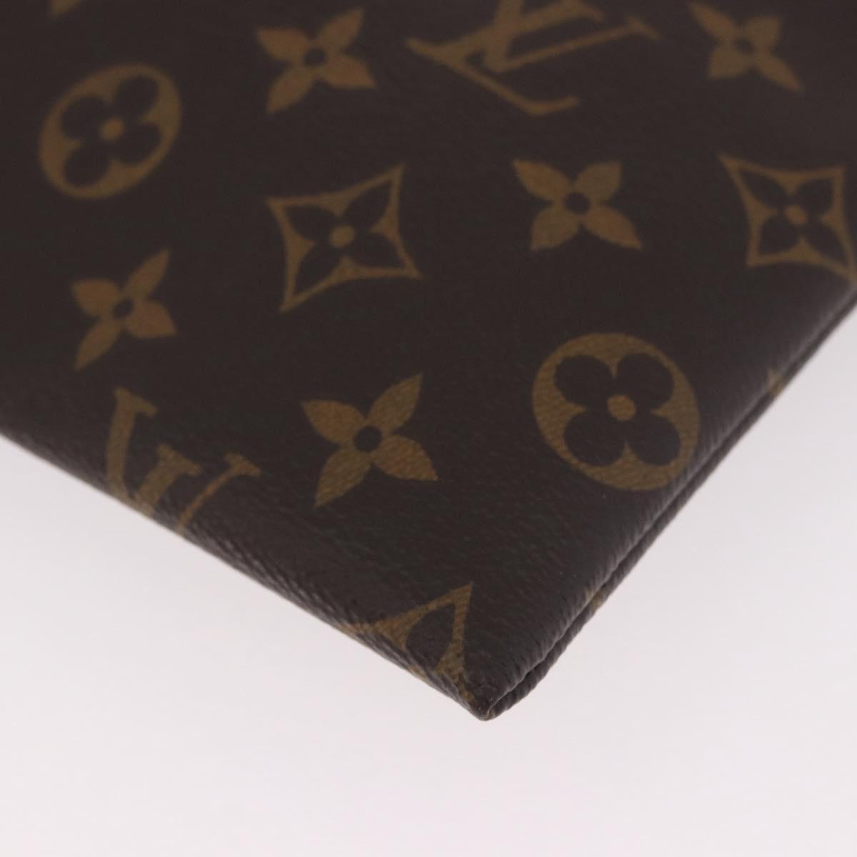 LOUIS VUITTON Monogram Pochette Apollo Clutch Bag Blue M63048 LV Auth 185686