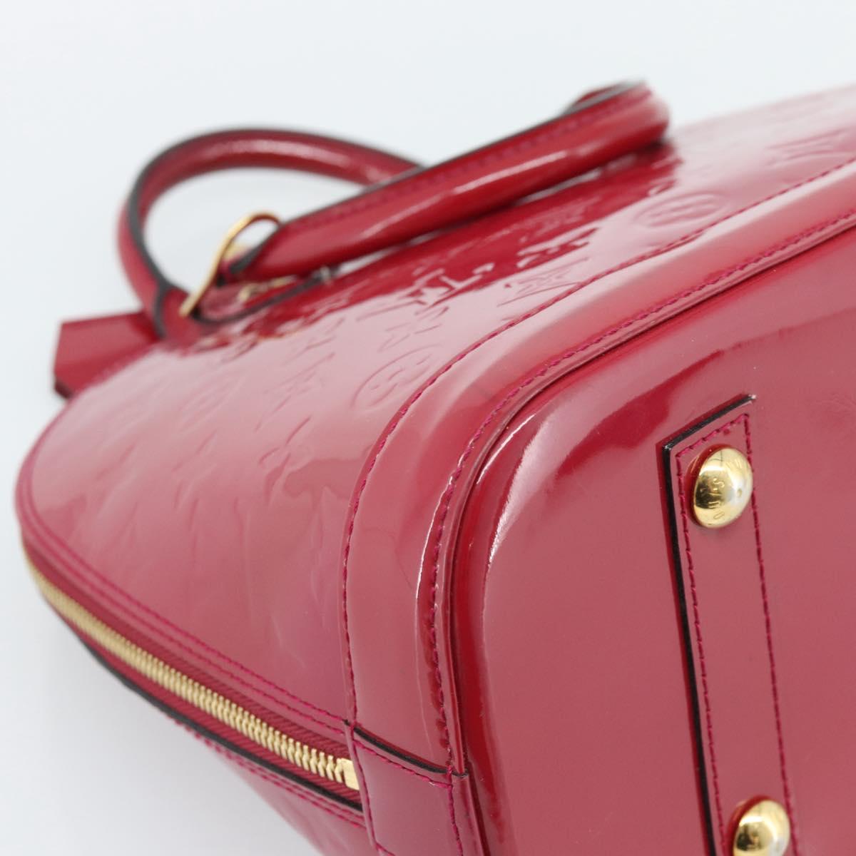 LOUIS VUITTON Monogram Vernis Alma PM Hand Bag Pink M50561 LV Auth 185695A