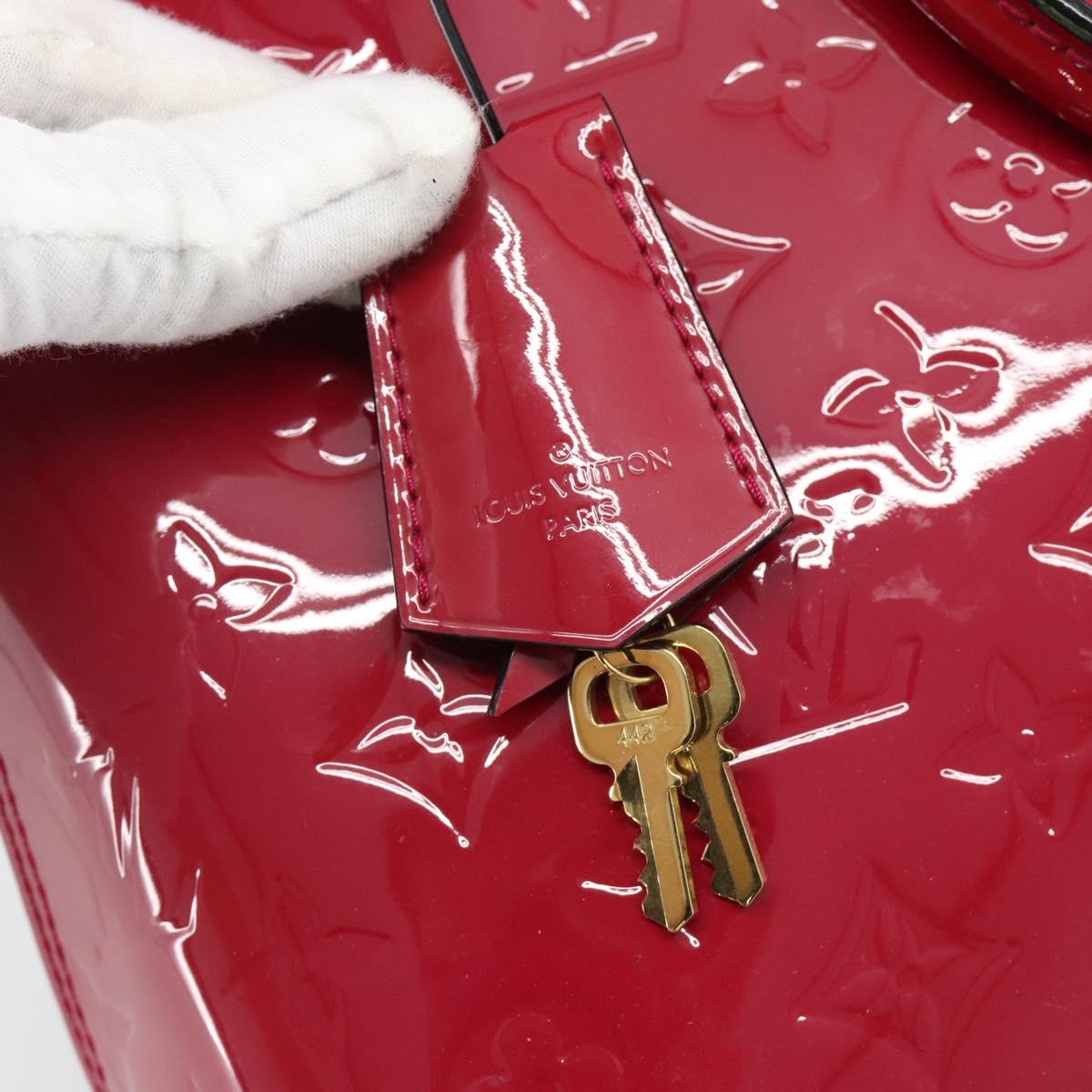 LOUIS VUITTON Monogram Vernis Alma PM Hand Bag Pink M50561 LV Auth 185695A