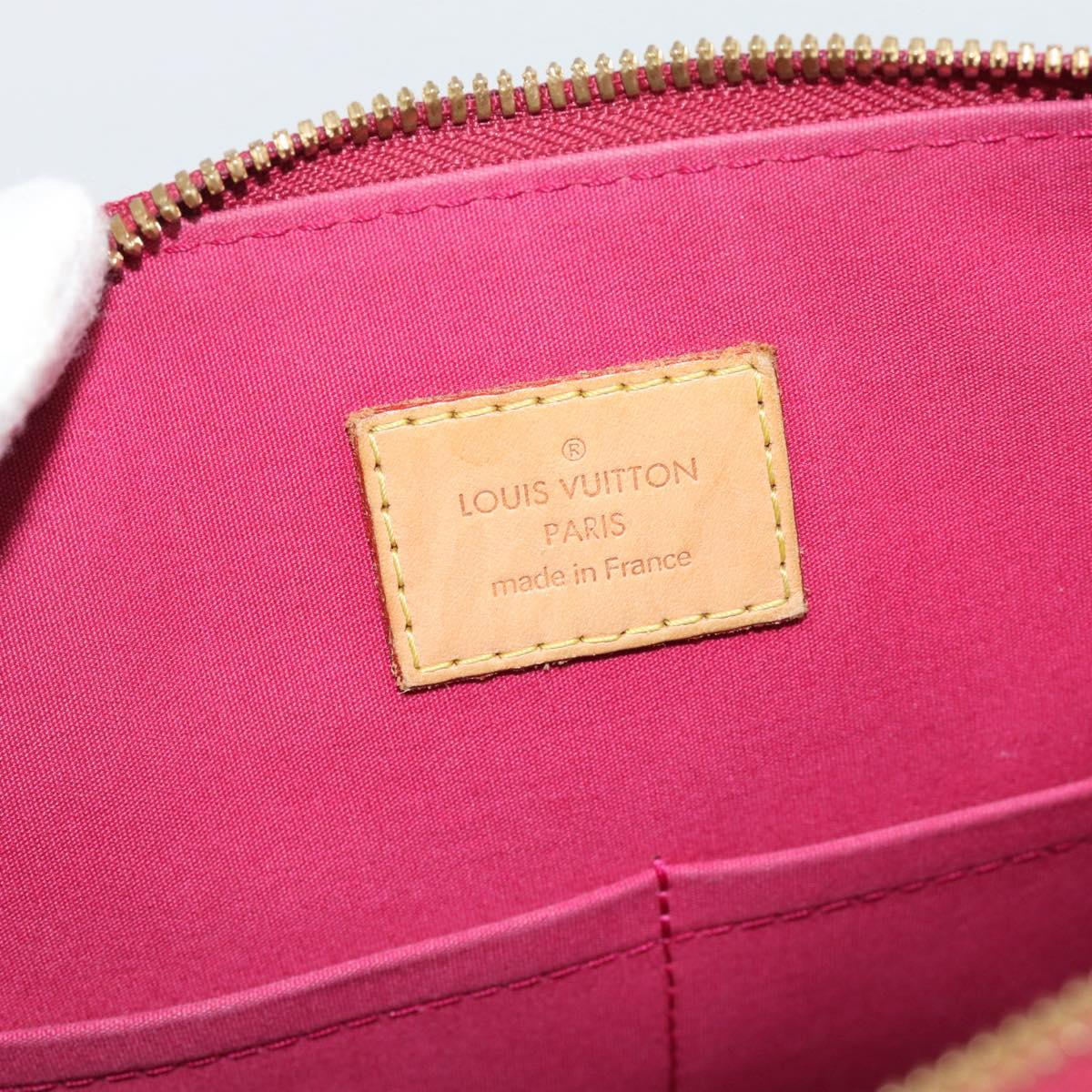 LOUIS VUITTON Monogram Vernis Alma PM Hand Bag Pink M50561 LV Auth 185695A