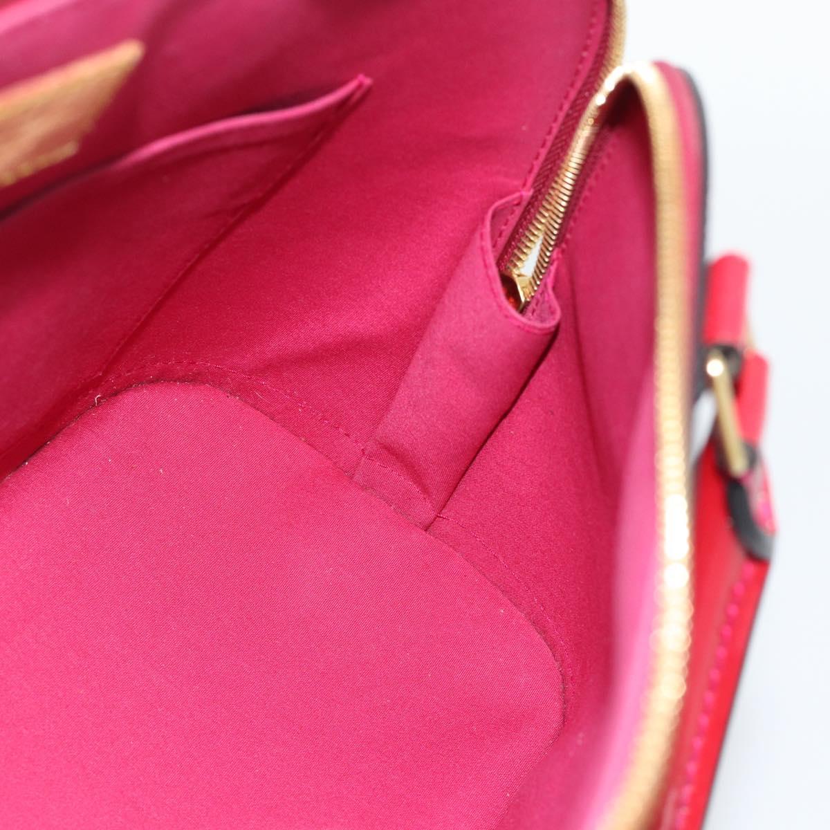 LOUIS VUITTON Monogram Vernis Alma PM Hand Bag Pink M50561 LV Auth 185695A