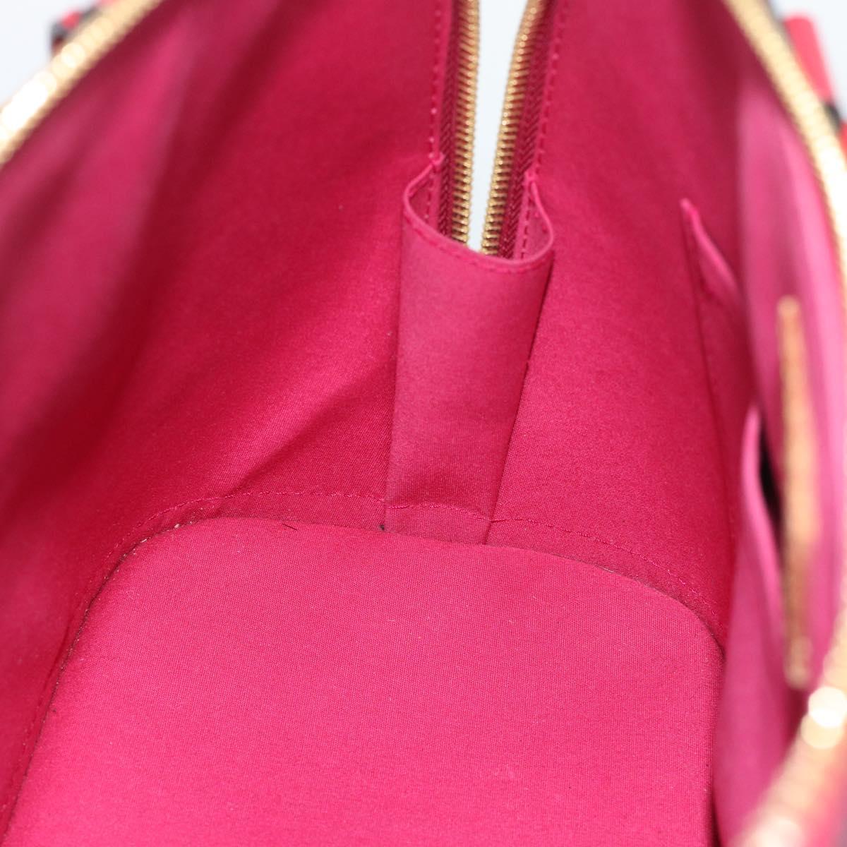 LOUIS VUITTON Monogram Vernis Alma PM Hand Bag Pink M50561 LV Auth 185695A