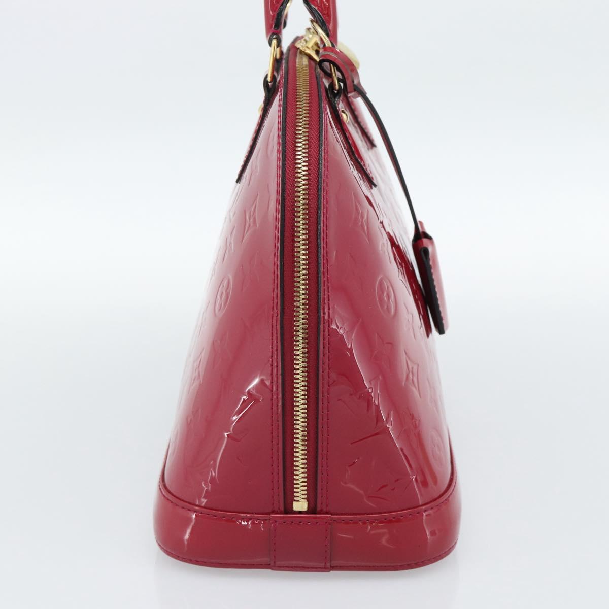 LOUIS VUITTON Monogram Vernis Alma PM Hand Bag Pink M50561 LV Auth 185695A