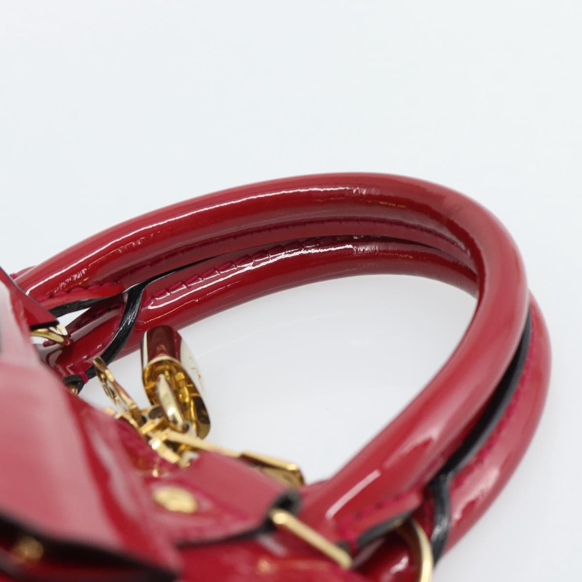 LOUIS VUITTON Monogram Vernis Alma PM Hand Bag Pink M50561 LV Auth 185695A