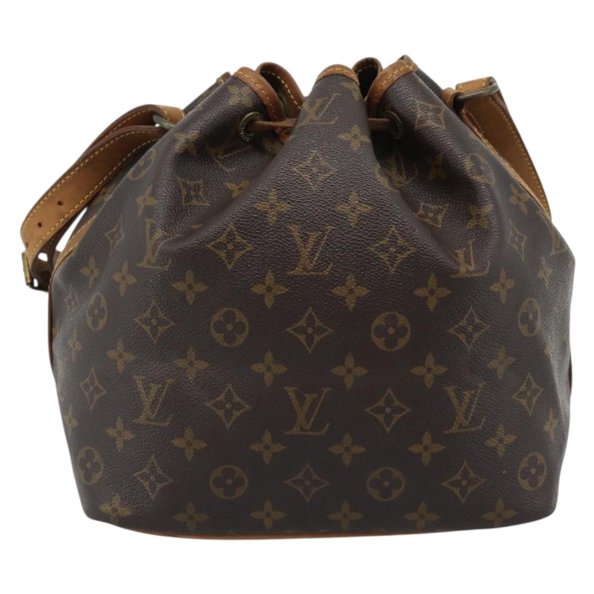 LOUIS VUITTON Monogram Petit Noe Shoulder Bag M42226 LV Auth 185701A