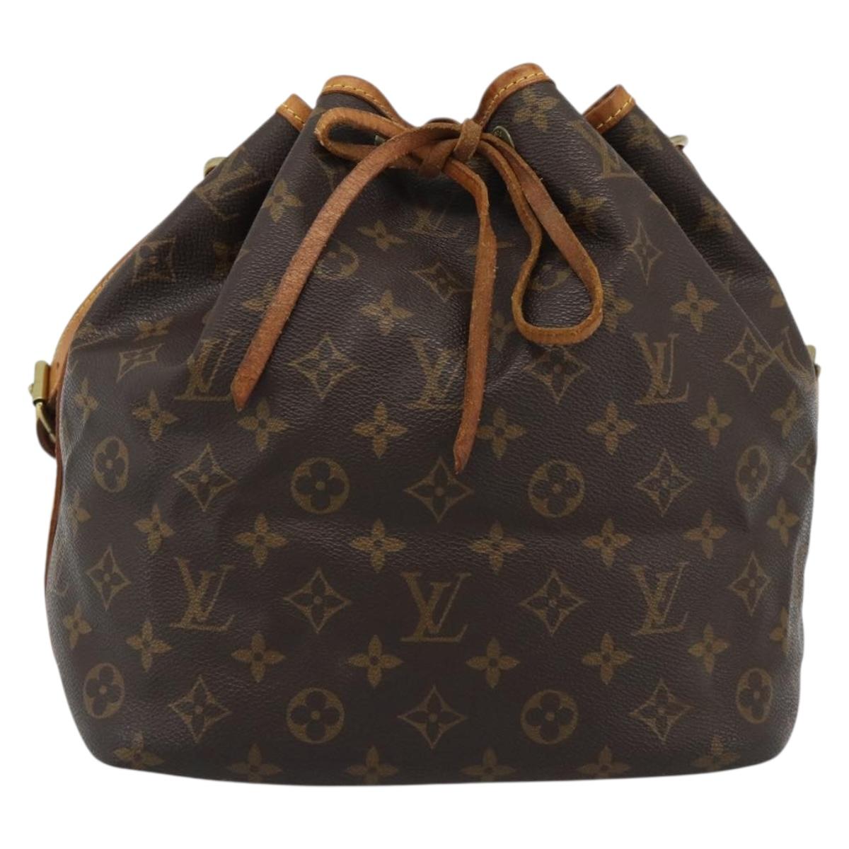 LOUIS VUITTON Monogram Petit Noe Shoulder Bag M42226 LV Auth 185703A