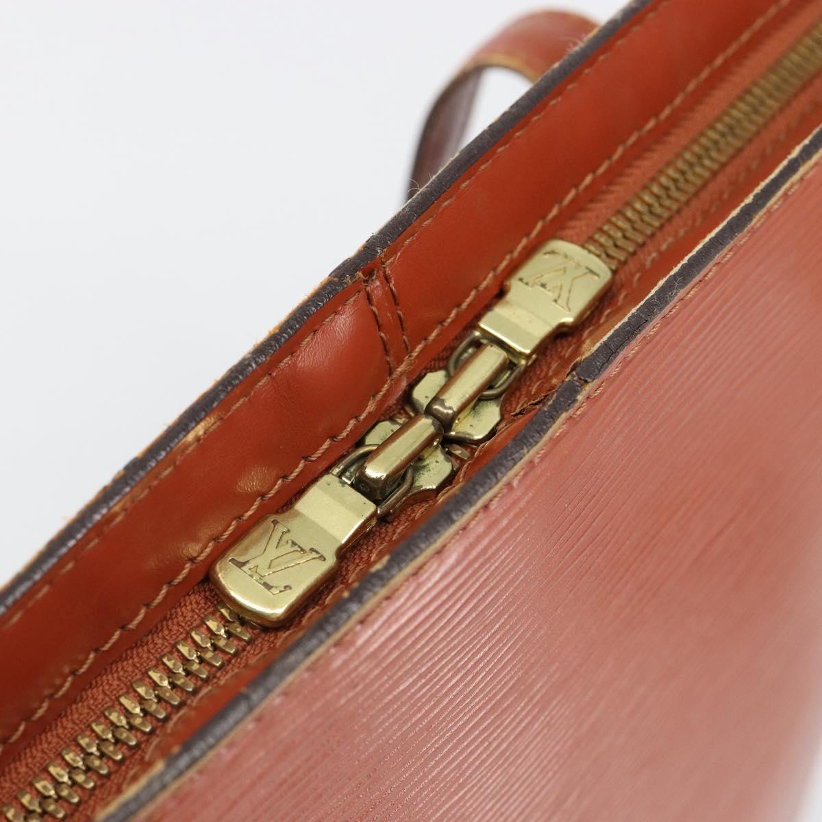 LOUIS VUITTON Epi Lussac Shoulder Bag Brown M52283 LV Auth 185704