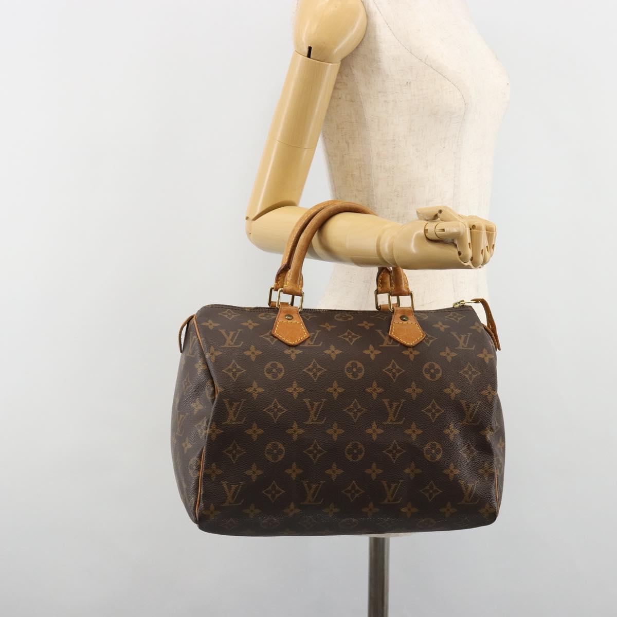 LOUIS VUITTON Monogram Speedy 30 Hand Bag M41526 LV Auth 185705A