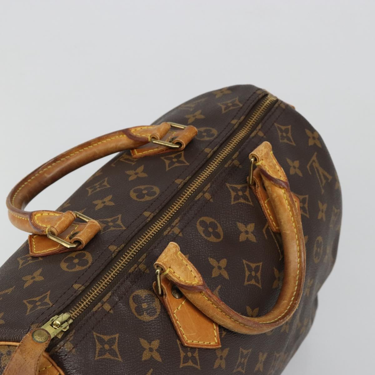 LOUIS VUITTON Monogram Speedy 30 Hand Bag M41526 LV Auth 185705A