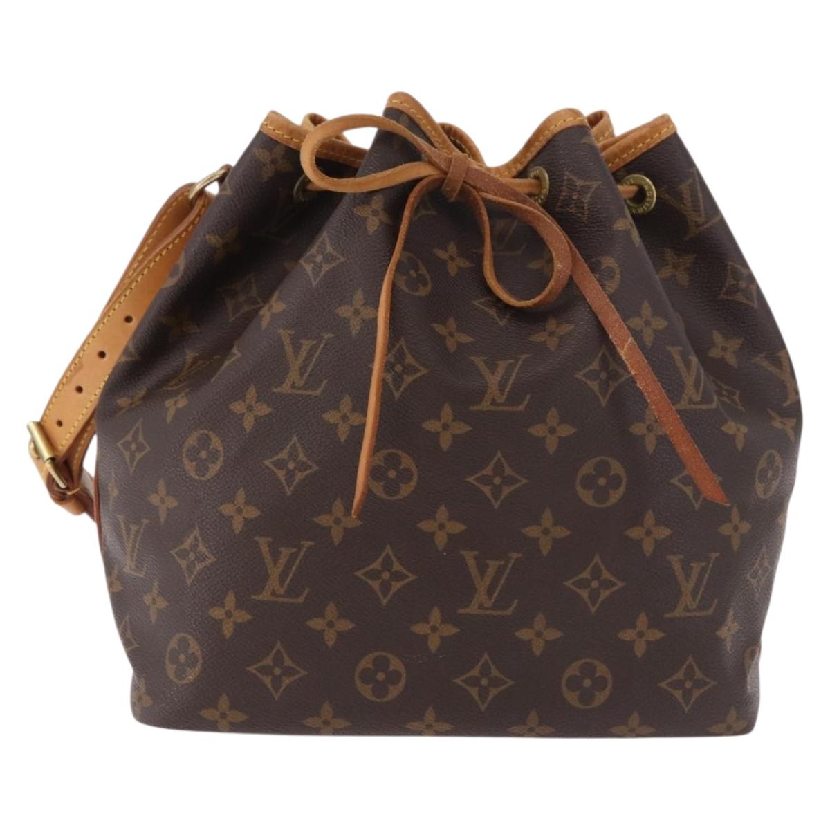 LOUIS VUITTON Monogram Petit Noe Shoulder Bag M42226 LV Auth 185710A