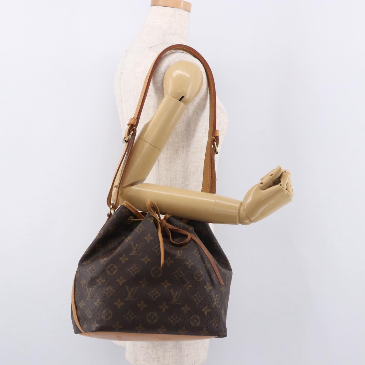 LOUIS VUITTON Monogram Petit Noe Shoulder Bag M42226 LV Auth 185710A