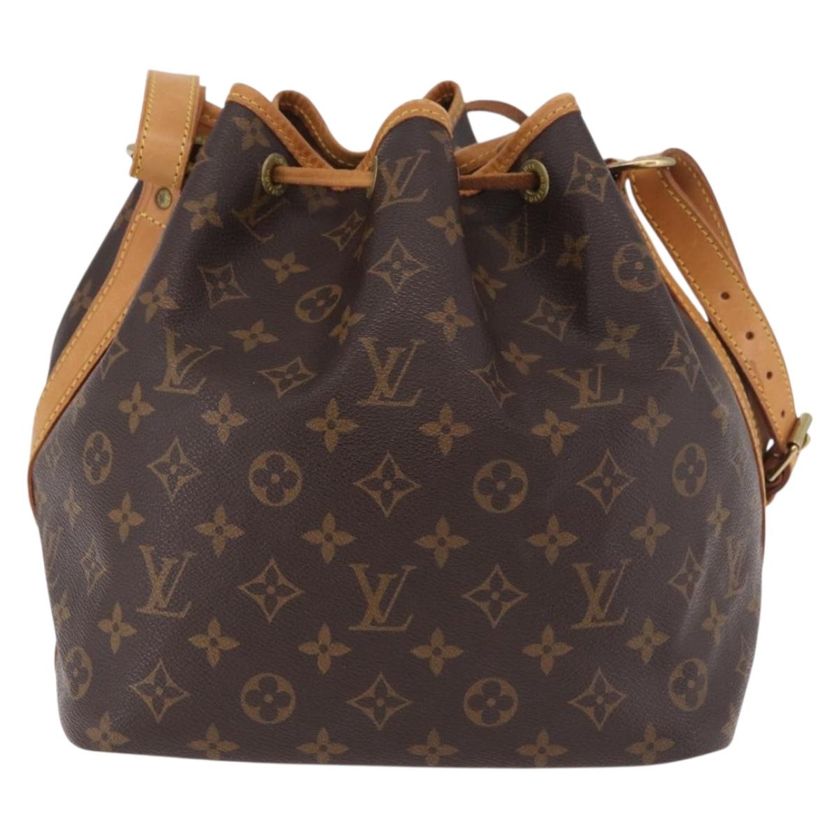 LOUIS VUITTON Monogram Petit Noe Shoulder Bag M42226 LV Auth 185710A
