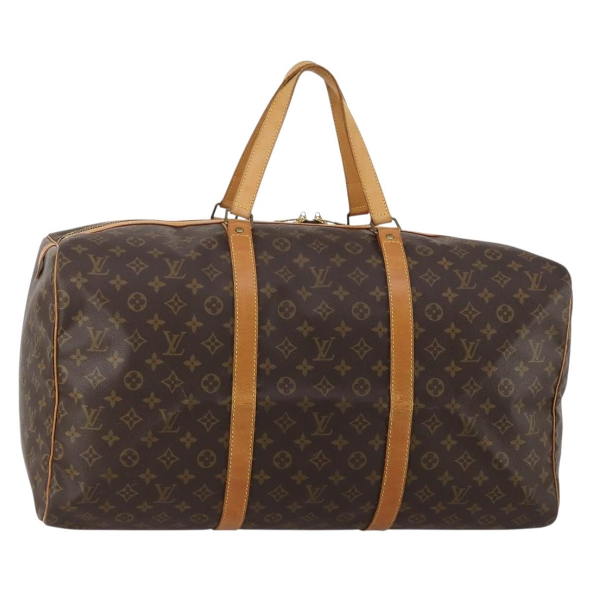 LOUIS VUITTON Monogram Sac Souple 55 Boston Bag M41622 LV Auth 185716A