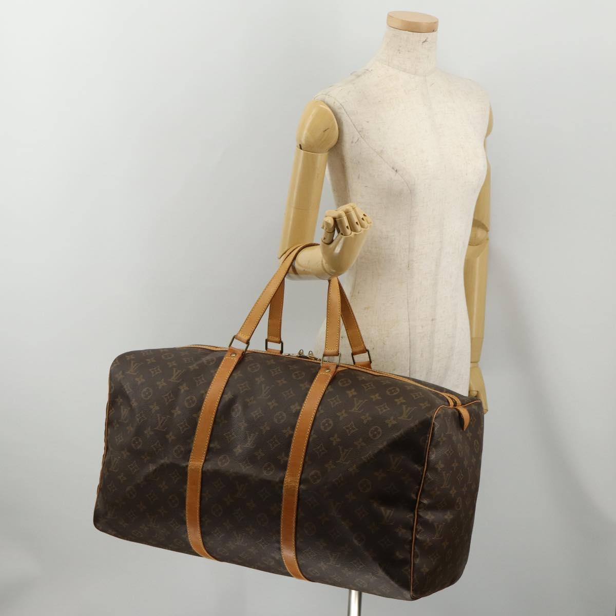 LOUIS VUITTON Monogram Sac Souple 55 Boston Bag M41622 LV Auth 185716A
