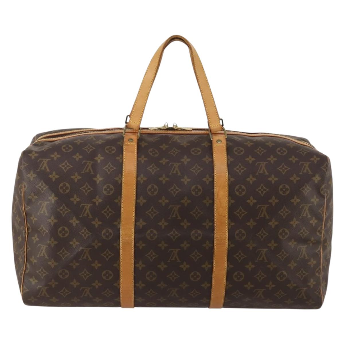LOUIS VUITTON Monogram Sac Souple 55 Boston Bag M41622 LV Auth 185716A