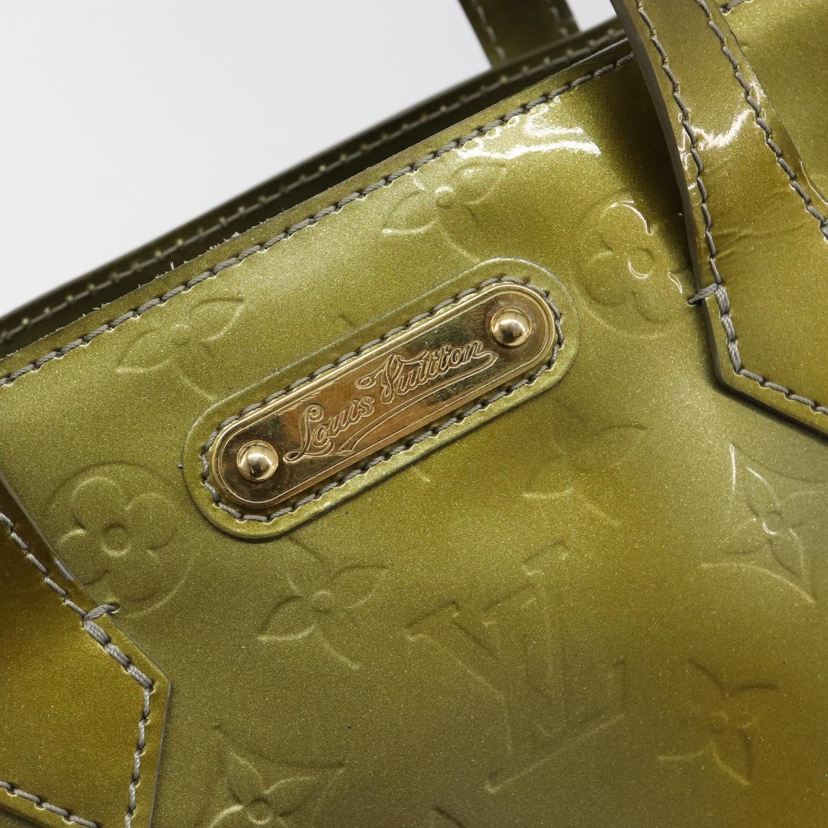 LOUIS VUITTON Vernis Wilshire PM Hand Bag Veil Amplession M91643 LV Auth 185720