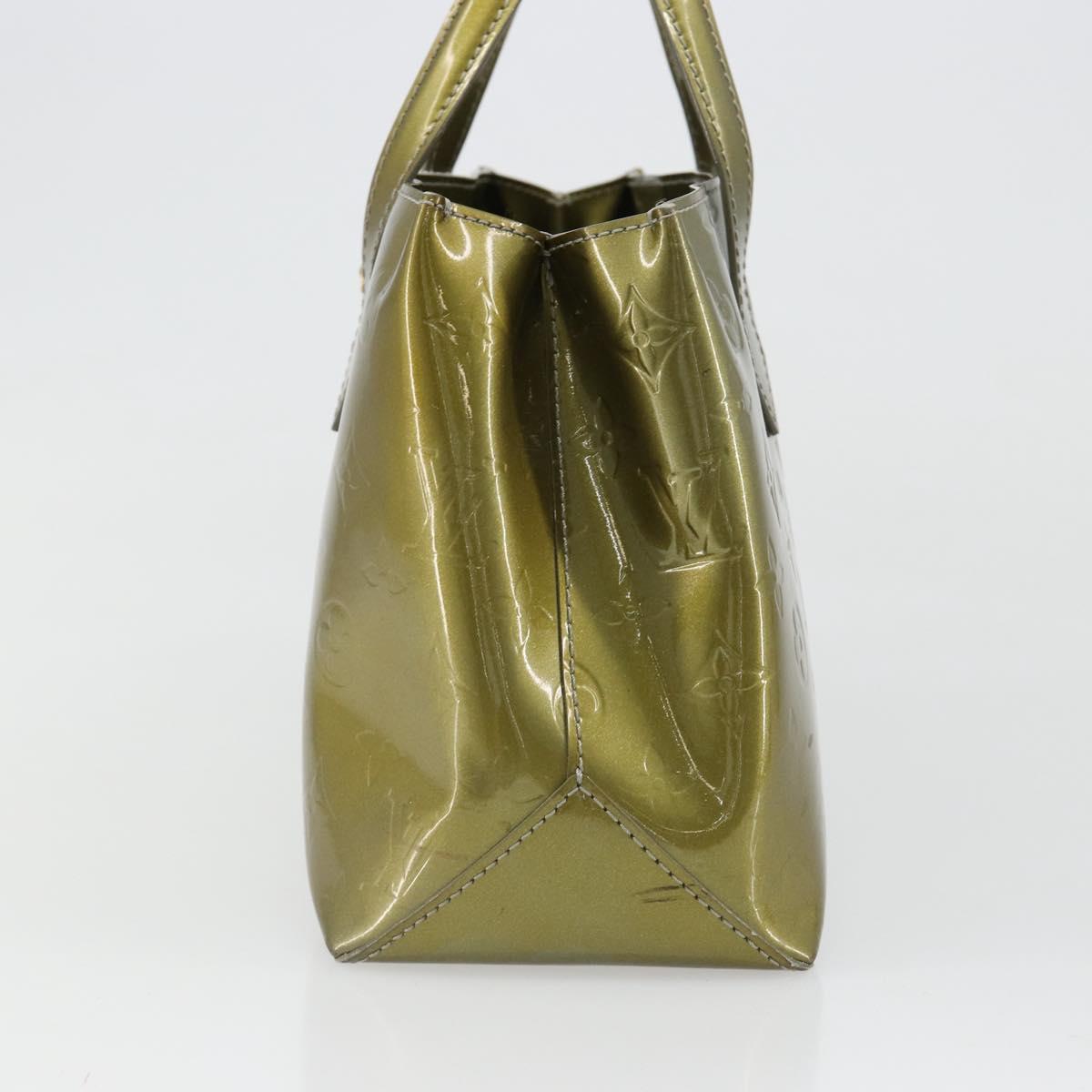 LOUIS VUITTON Vernis Wilshire PM Hand Bag Veil Amplession M91643 LV Auth 185720