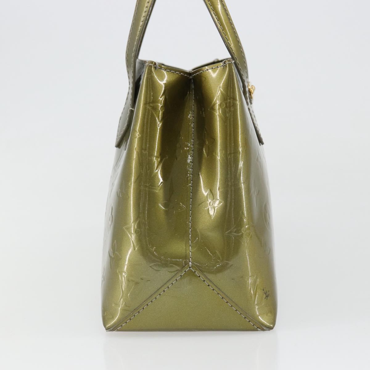 LOUIS VUITTON Vernis Wilshire PM Hand Bag Veil Amplession M91643 LV Auth 185720