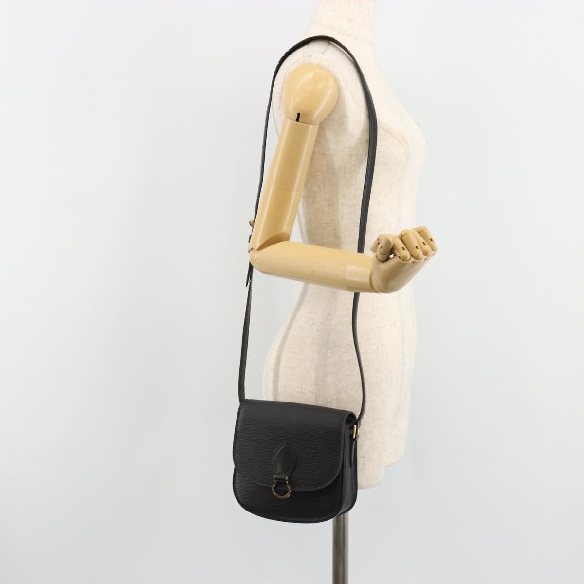 LOUIS VUITTON Epi Saint Cloud PM Shoulder Bag Black M52212 LV Auth 185722
