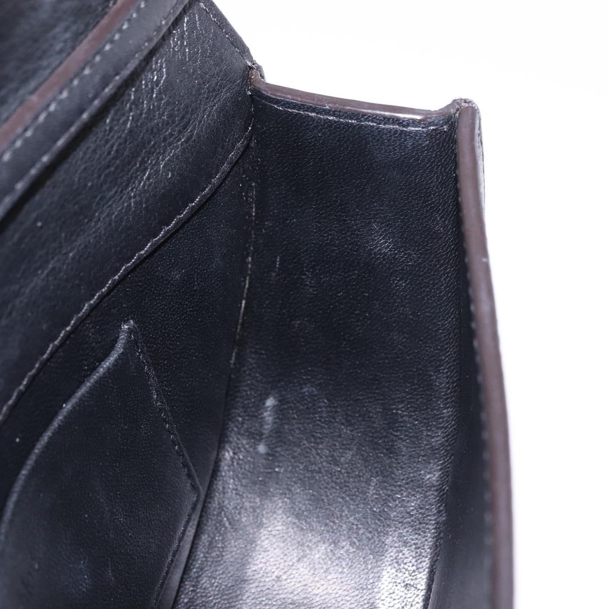 Chloe Nile Hand Bag Leather 2way Black Gold Auth 185727A