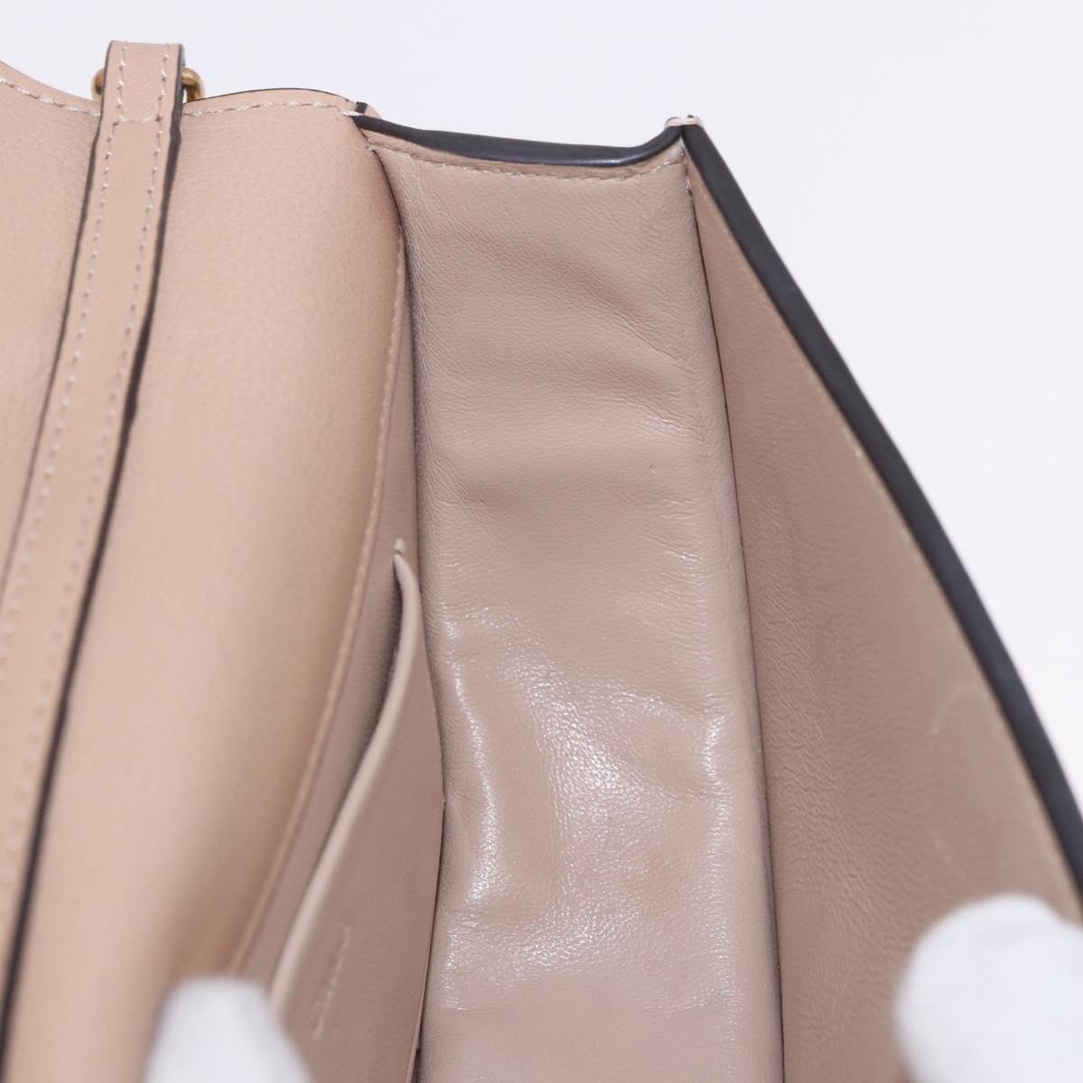 Chloe Nile Hand Bag Leather 2way Pink Gold Auth 185728A