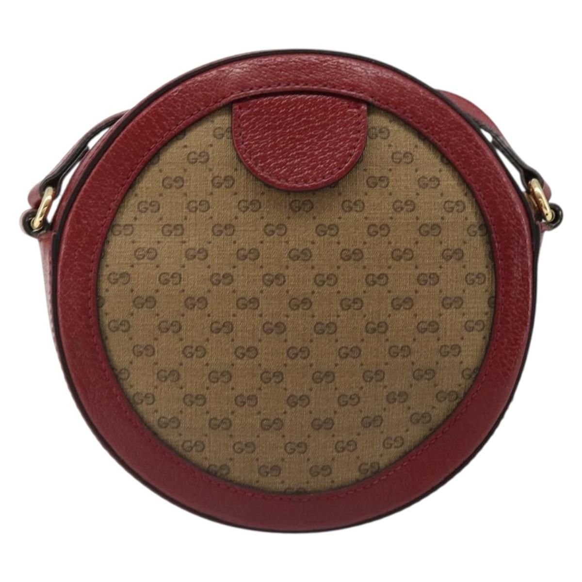 GUCCI Micro GG Supreme Doraemon Collaboration Bag PVC Beige 625216 Auth 185736M