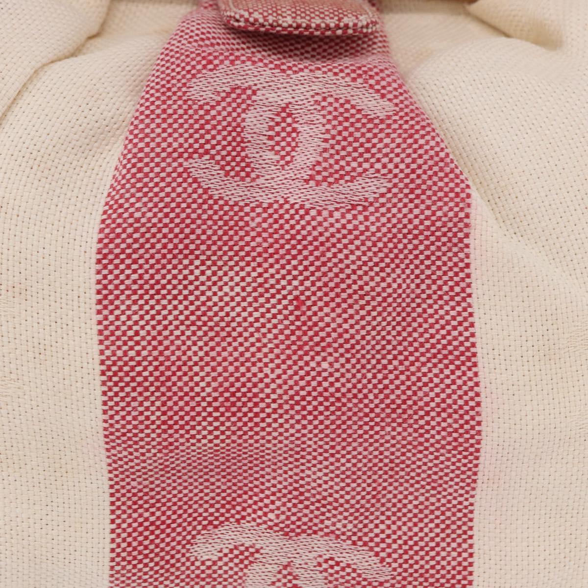 CHANEL Hand Bag Canvas Pink Gold CC Auth 185742A