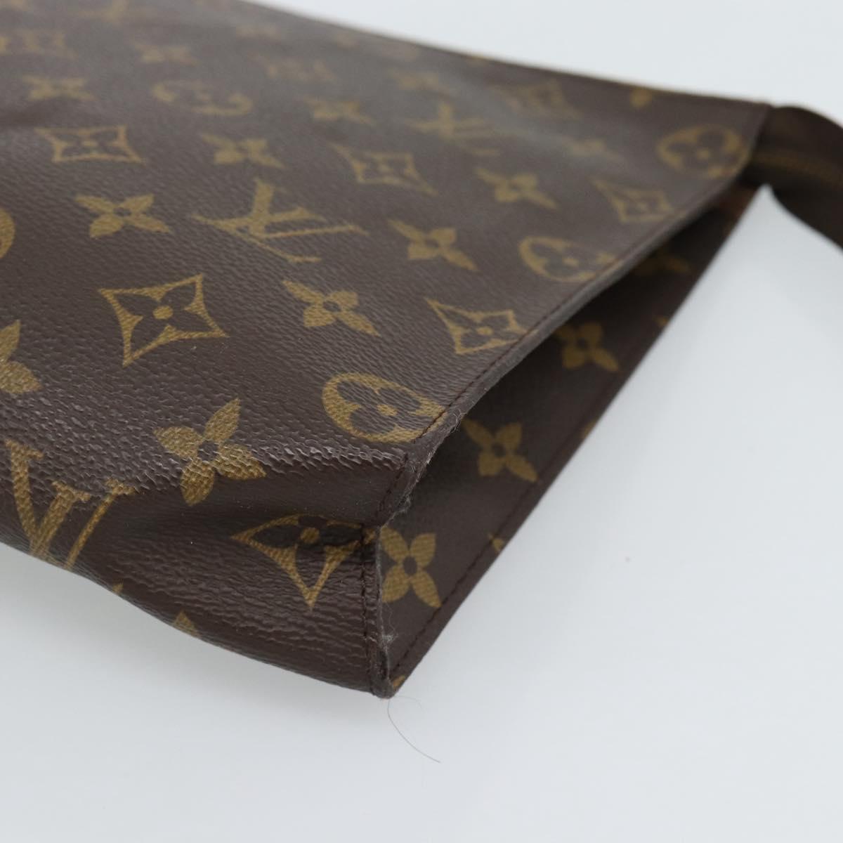 LOUIS VUITTON Monogram Poche Toilette 26 Pouch M47542 LV Auth 185748