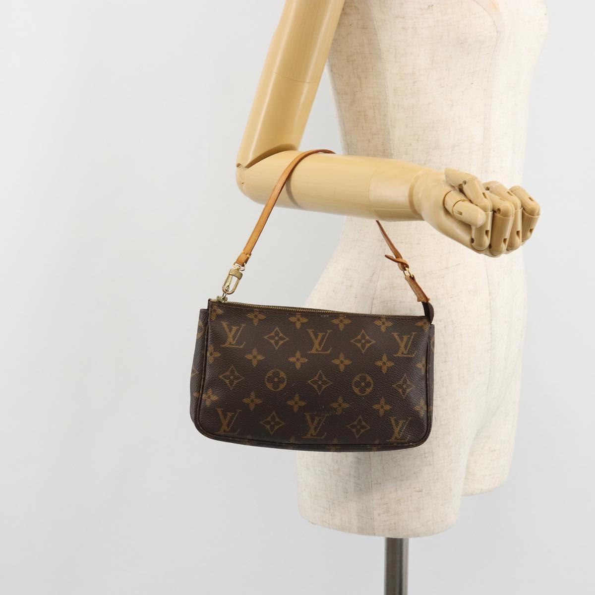 LOUIS VUITTON Monogram Pochette Accessoires Accessory Pouch M51980 Auth 185749