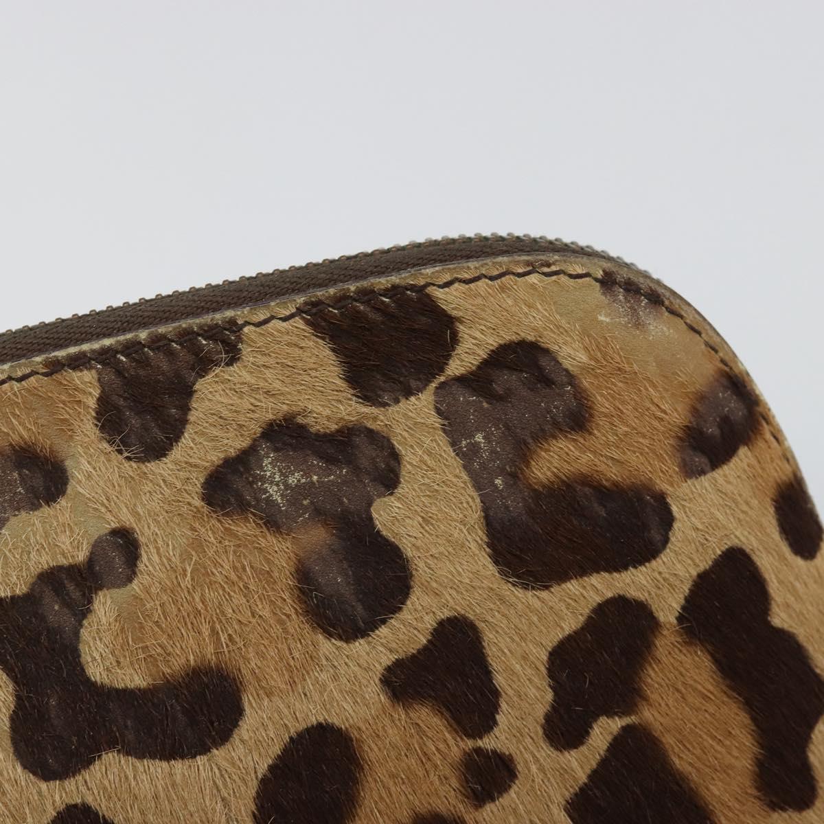 LOUIS VUITTON Monogram Leopard Azzedine Alaïa Alma Pouch M99032 LV Auth 185752A