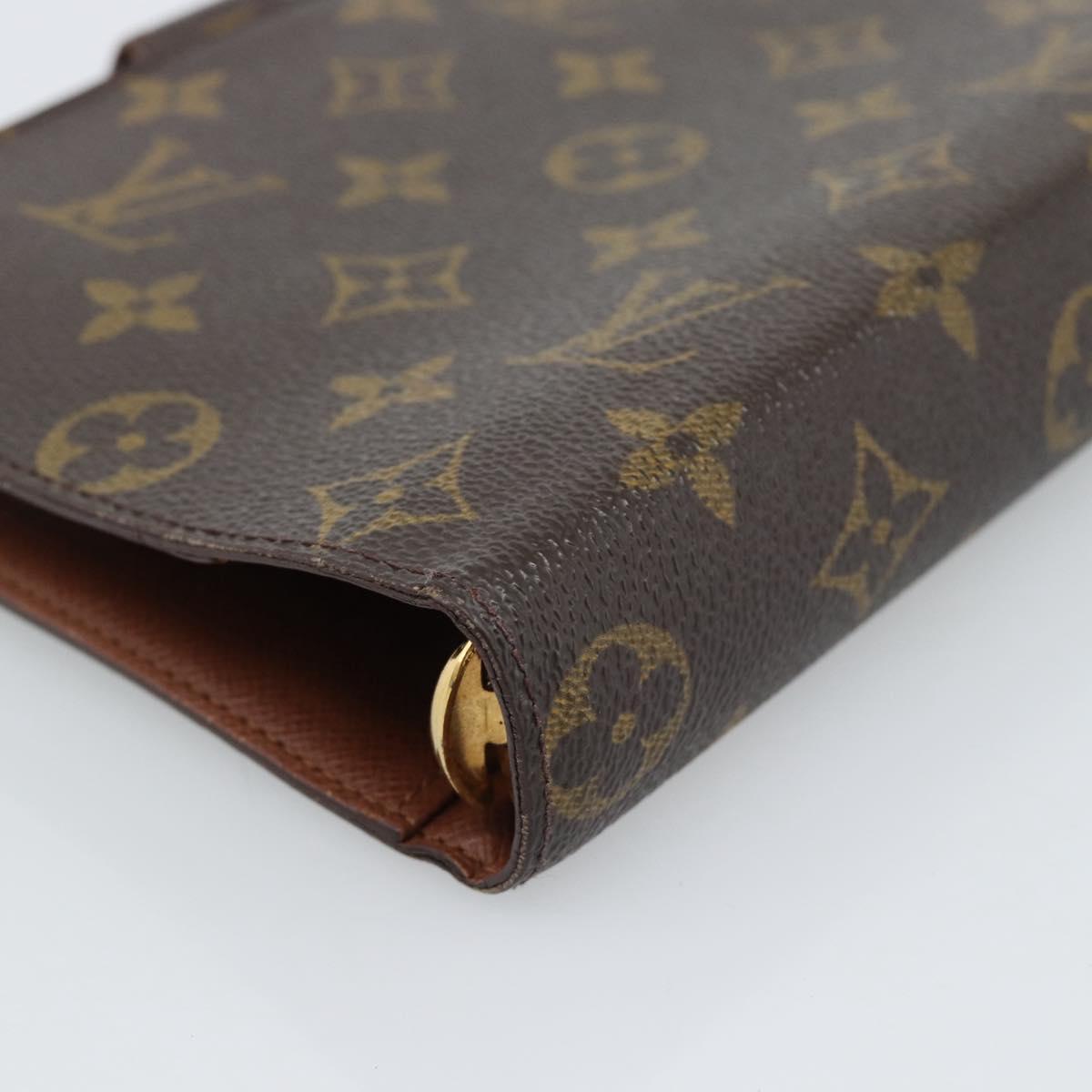 LOUIS VUITTON Monogram Agenda MM Day Planner Cover R20105 LV Auth 185755A