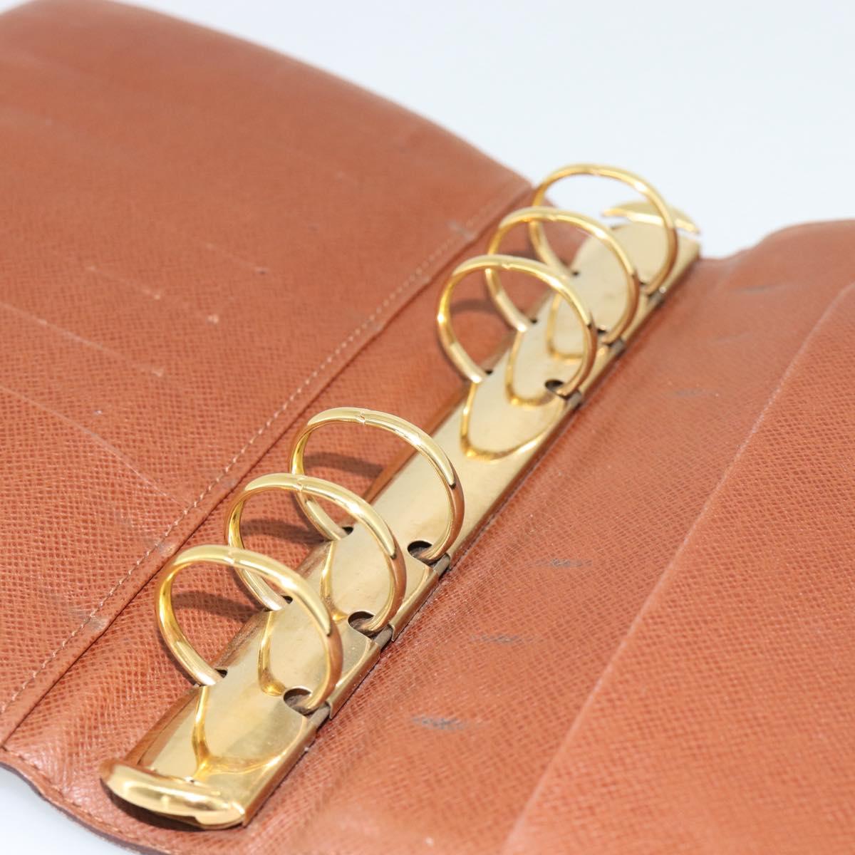 LOUIS VUITTON Monogram Agenda MM Day Planner Cover R20105 LV Auth 185755A