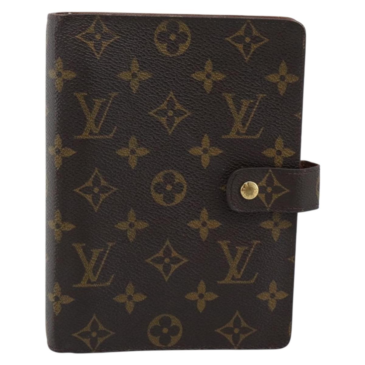 LOUIS VUITTON Monogram Agenda MM Day Planner Cover R20105 LV Auth 185755A