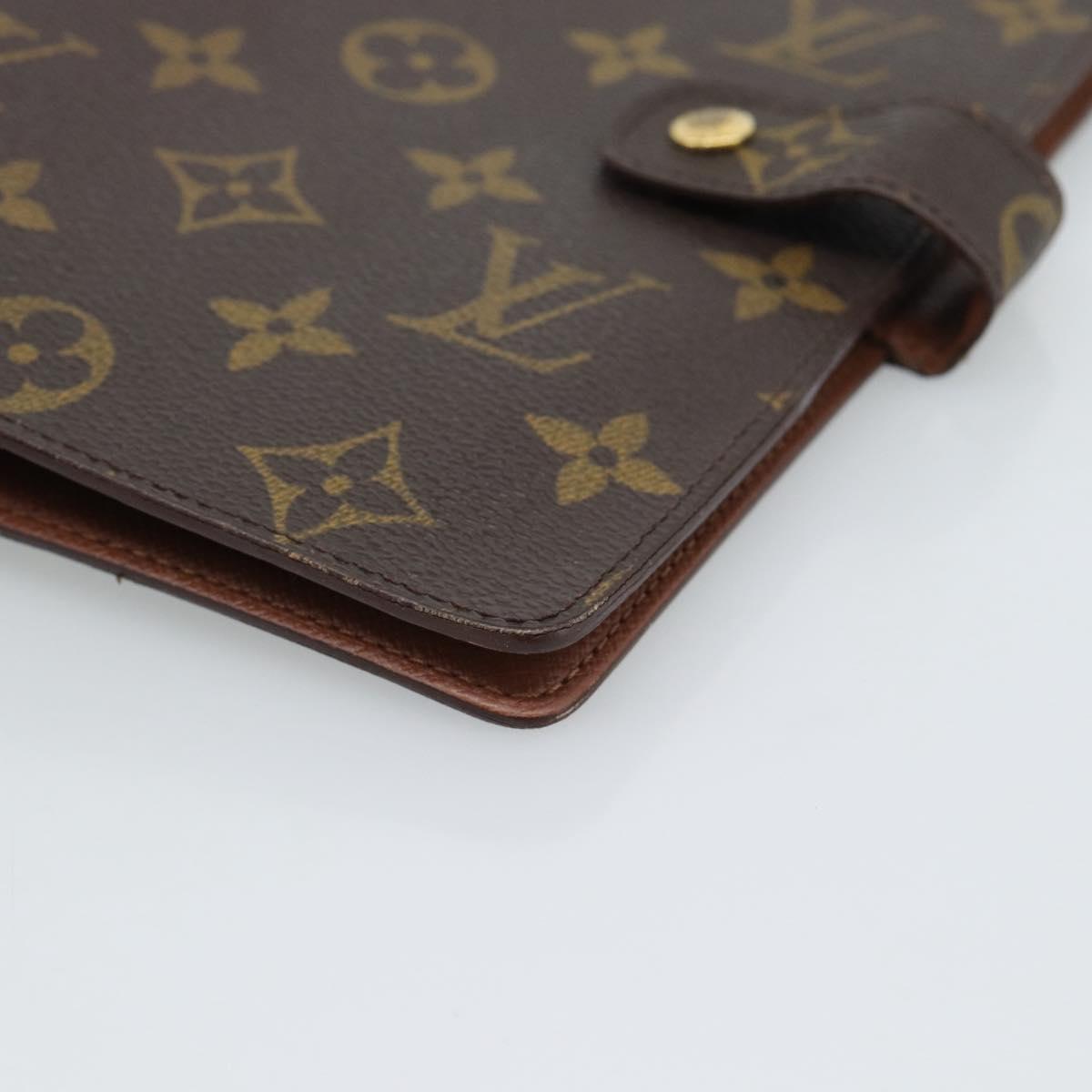 LOUIS VUITTON Monogram Agenda MM Day Planner Cover R20105 LV Auth 185755A