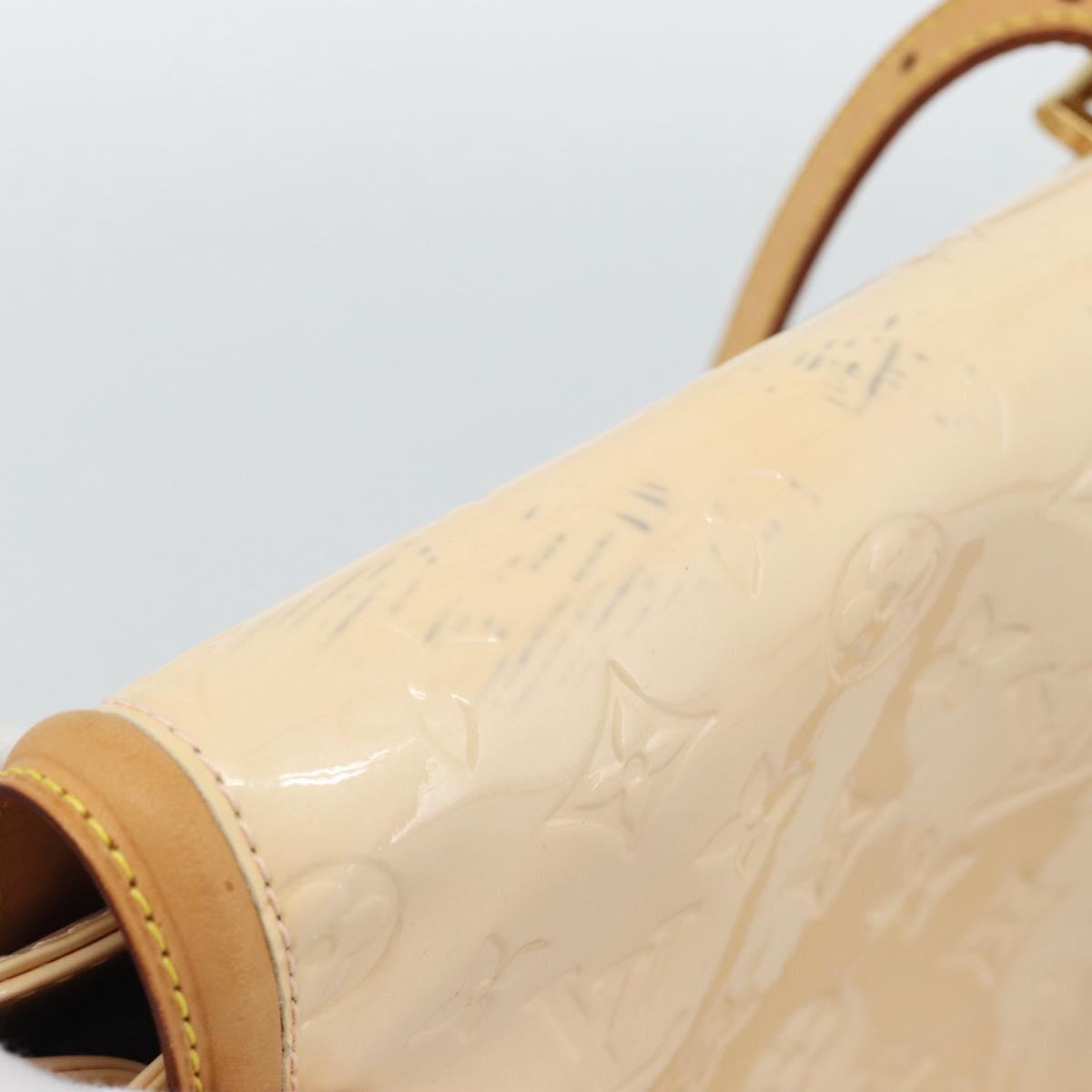 LOUIS VUITTON Vernis Biscayne Bay PM Bag Marshmallow Pink M91288 LV Auth 185757