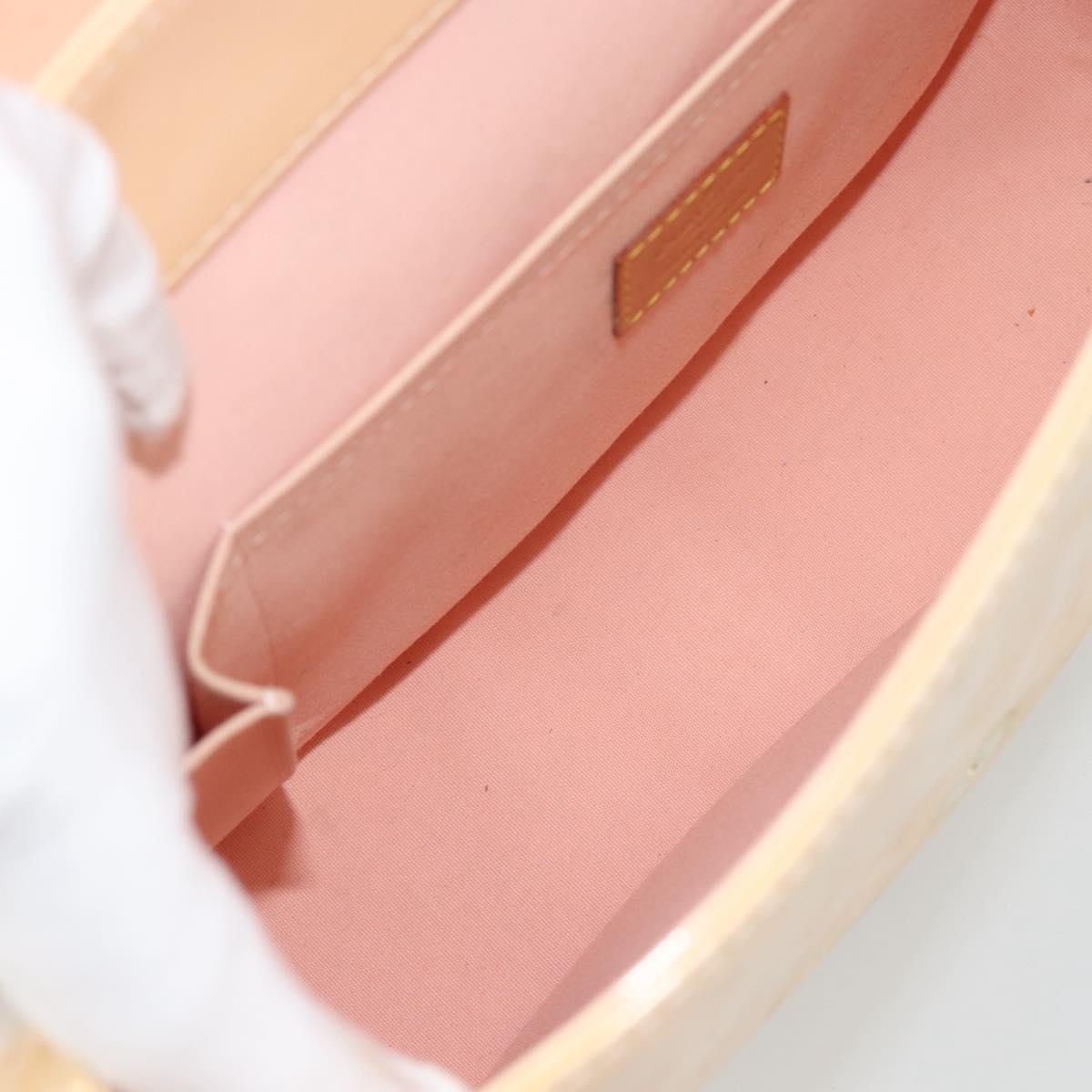 LOUIS VUITTON Vernis Biscayne Bay PM Bag Marshmallow Pink M91288 LV Auth 185757