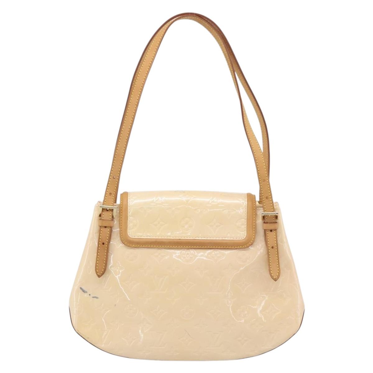 LOUIS VUITTON Vernis Biscayne Bay PM Bag Marshmallow Pink M91288 LV Auth 185757
