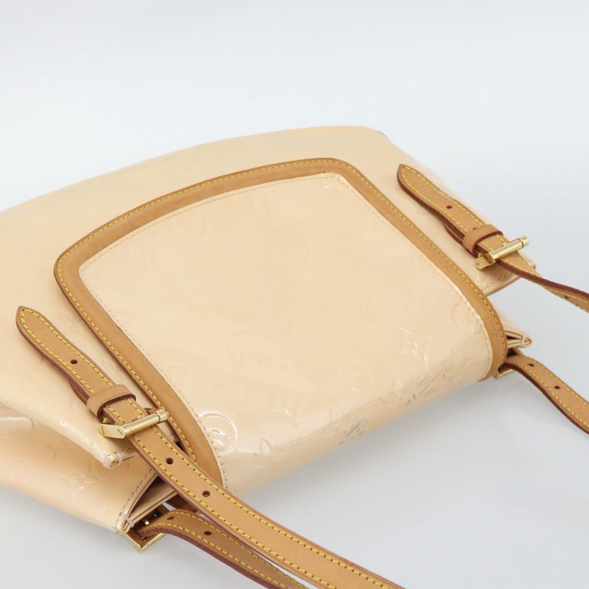 LOUIS VUITTON Vernis Biscayne Bay PM Bag Marshmallow Pink M91288 LV Auth 185757
