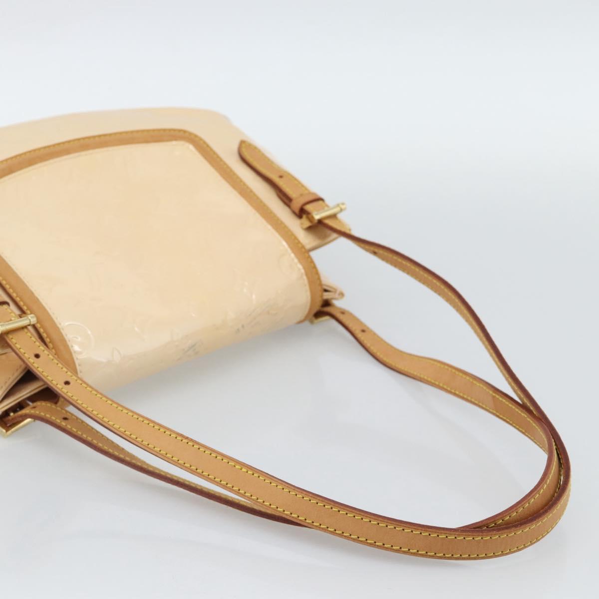 LOUIS VUITTON Vernis Biscayne Bay PM Bag Marshmallow Pink M91288 LV Auth 185757