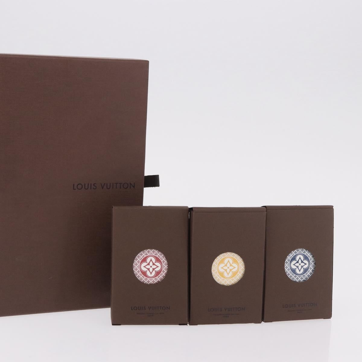 LOUIS VUITTON Cartes Toi Joux Playing Cards 3 Set Multicolor M65460 Auth 185762M